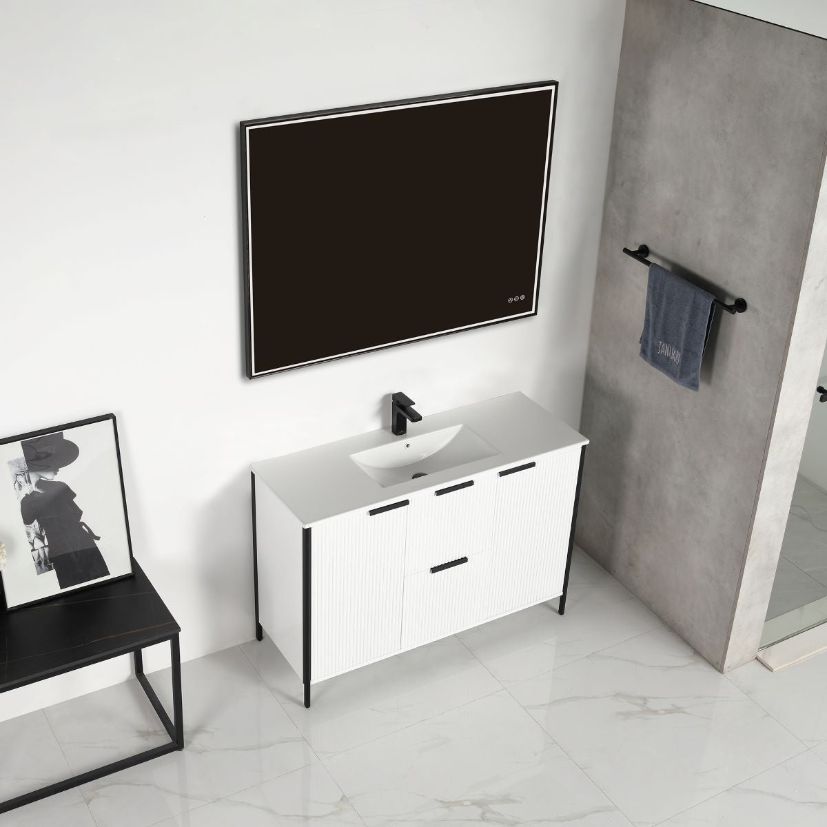 Zurich 48″ Glossy White Vanity