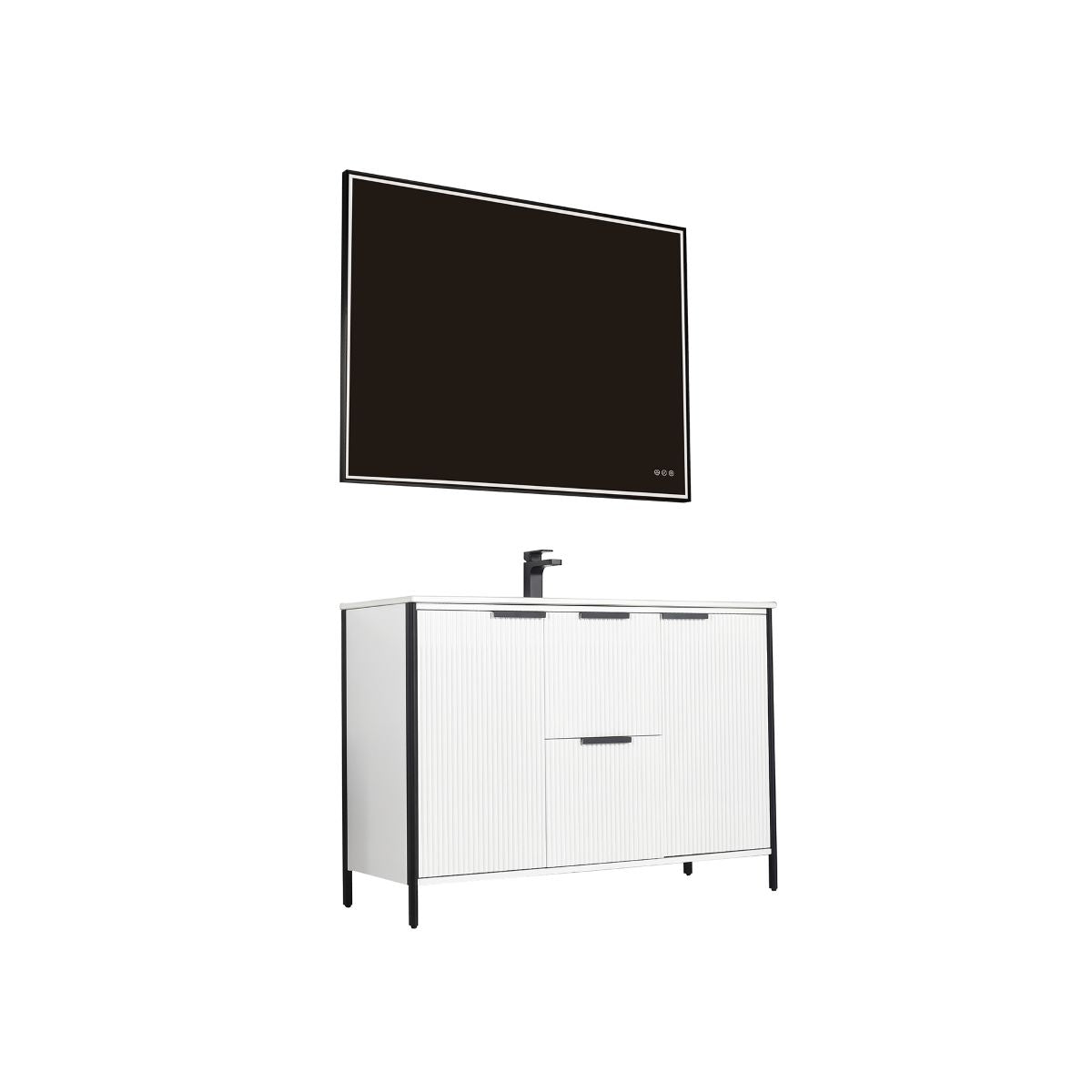 Zurich 48″ Glossy White Vanity
