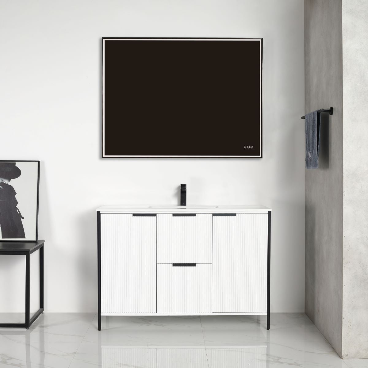 Zurich 48″ Glossy White Vanity
