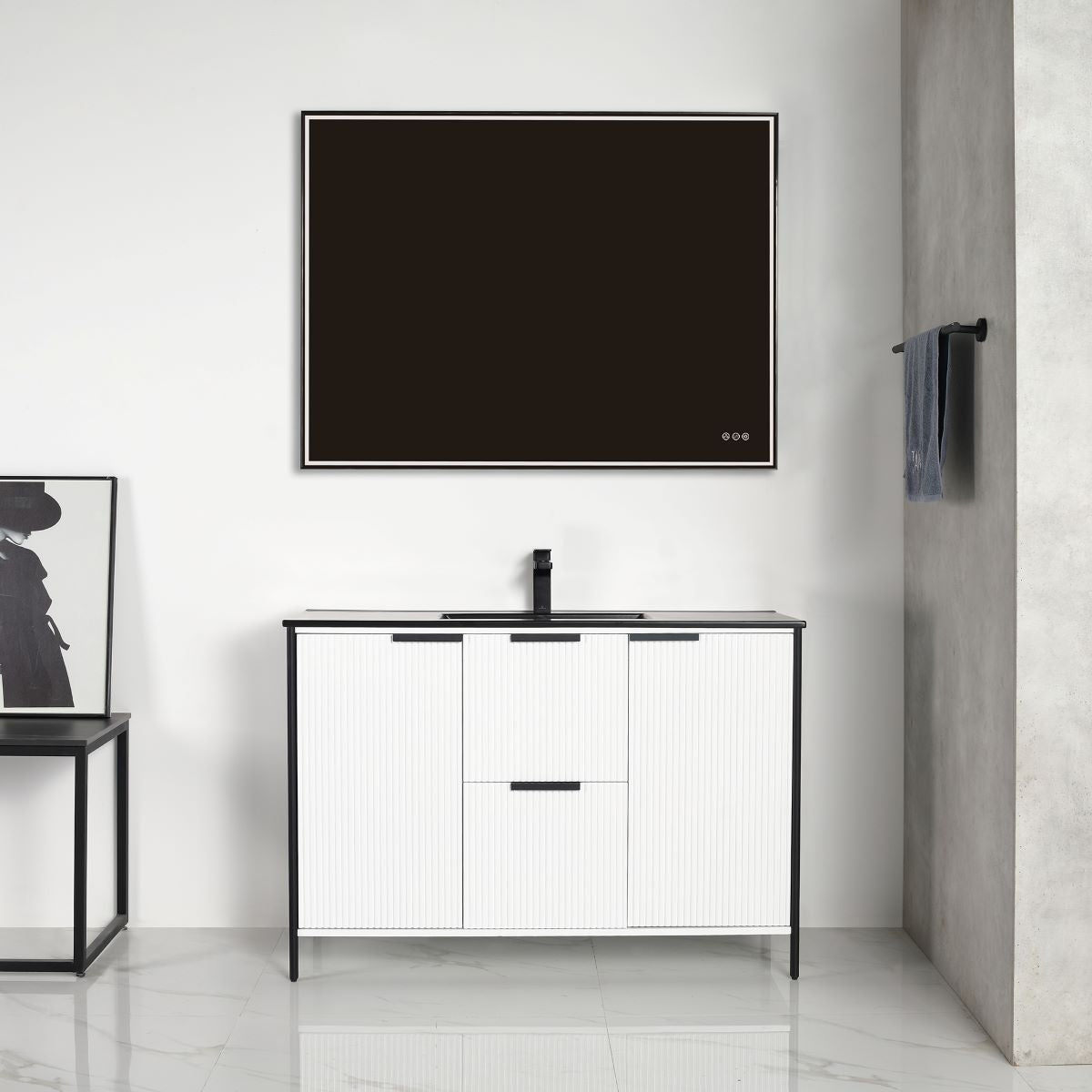 Zurich 48″ Glossy White Vanity