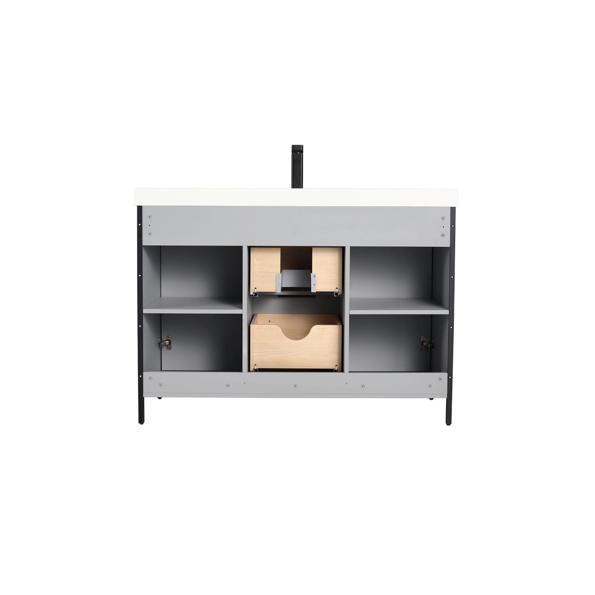Zurich 48″ Metal Gray Vanity