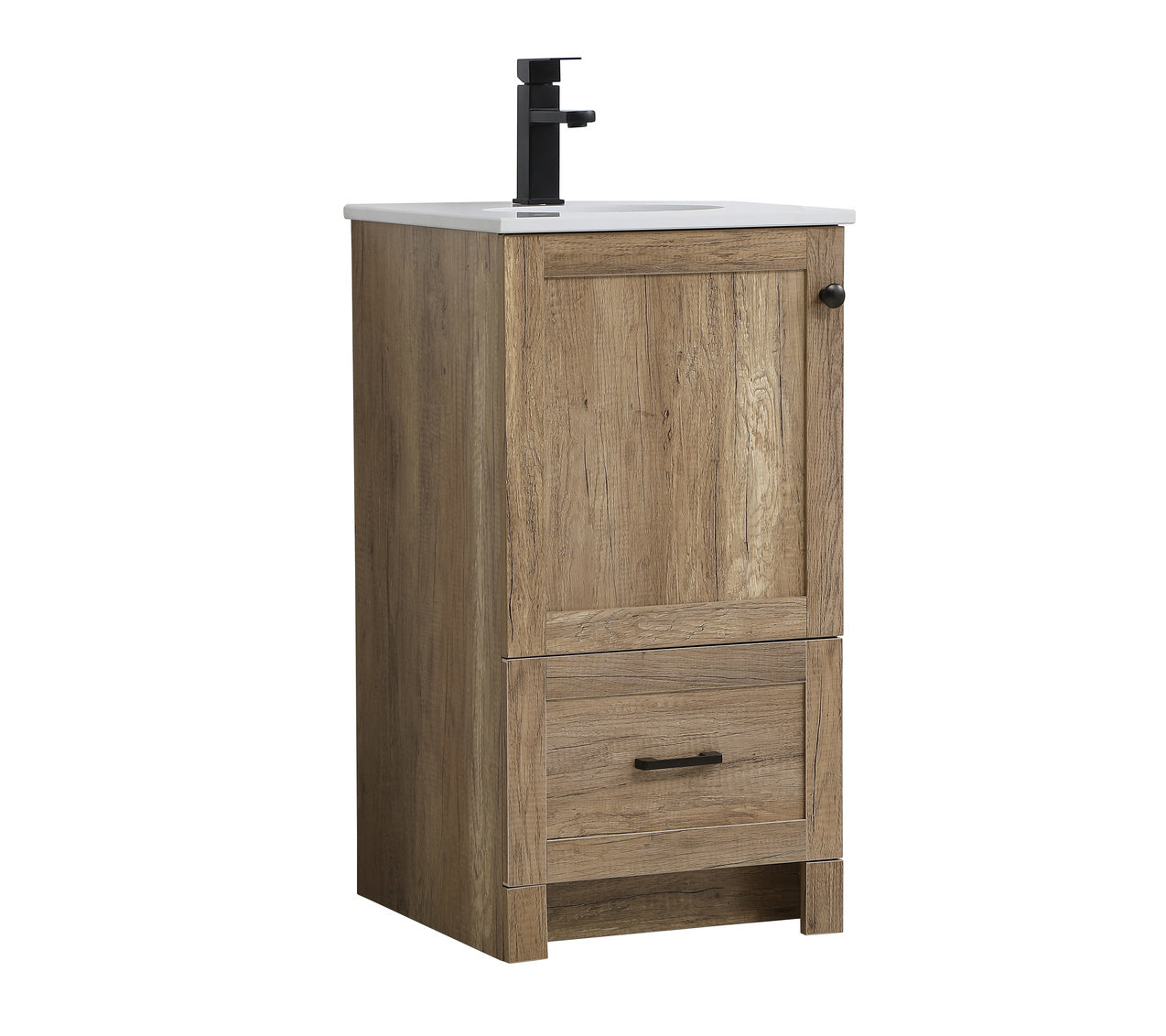 18 inch Single Bathroom Vanity in Natural oak VF2818NT