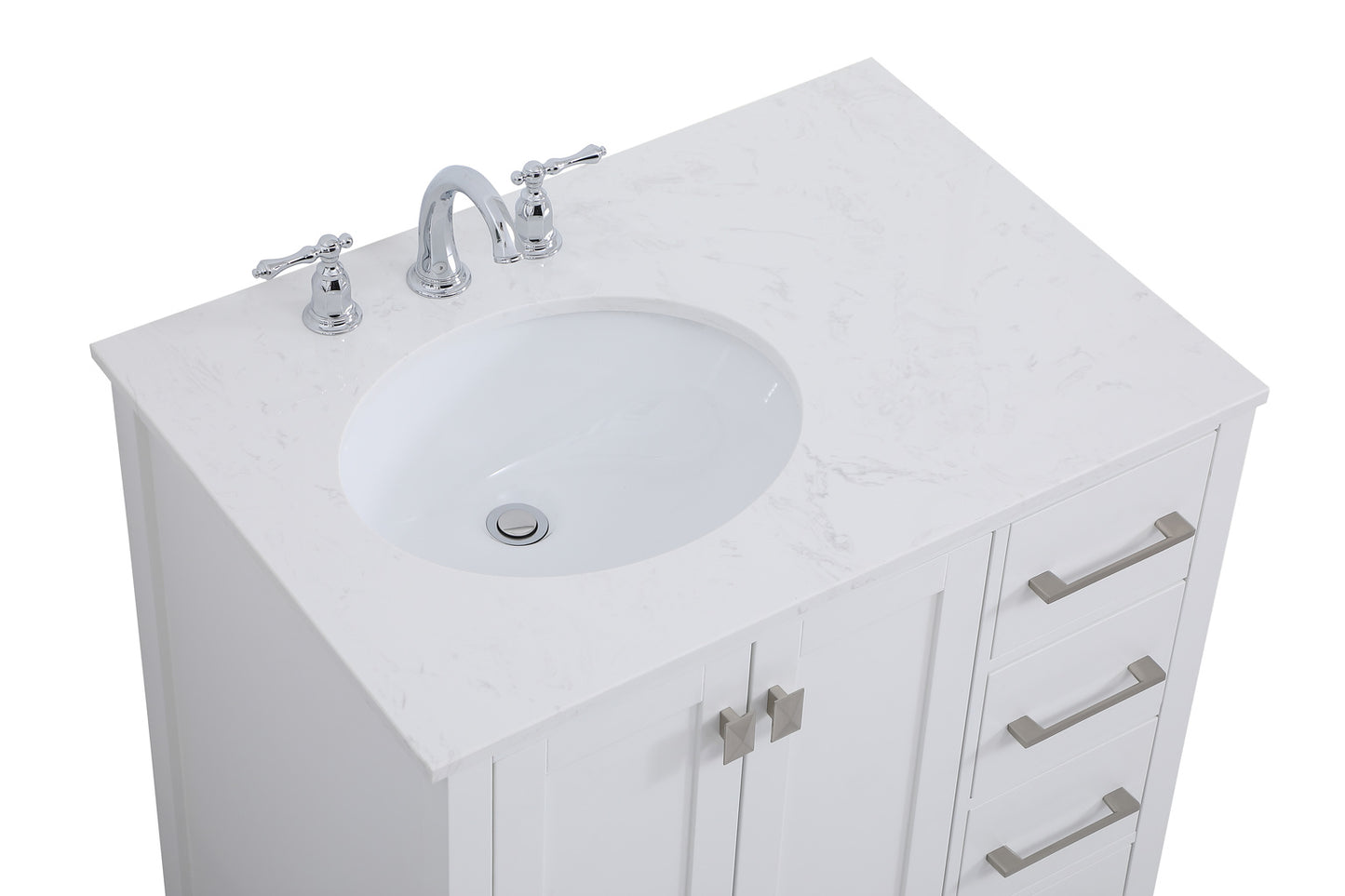 32 inch Single Bathroom Vanity in White VF18832WH