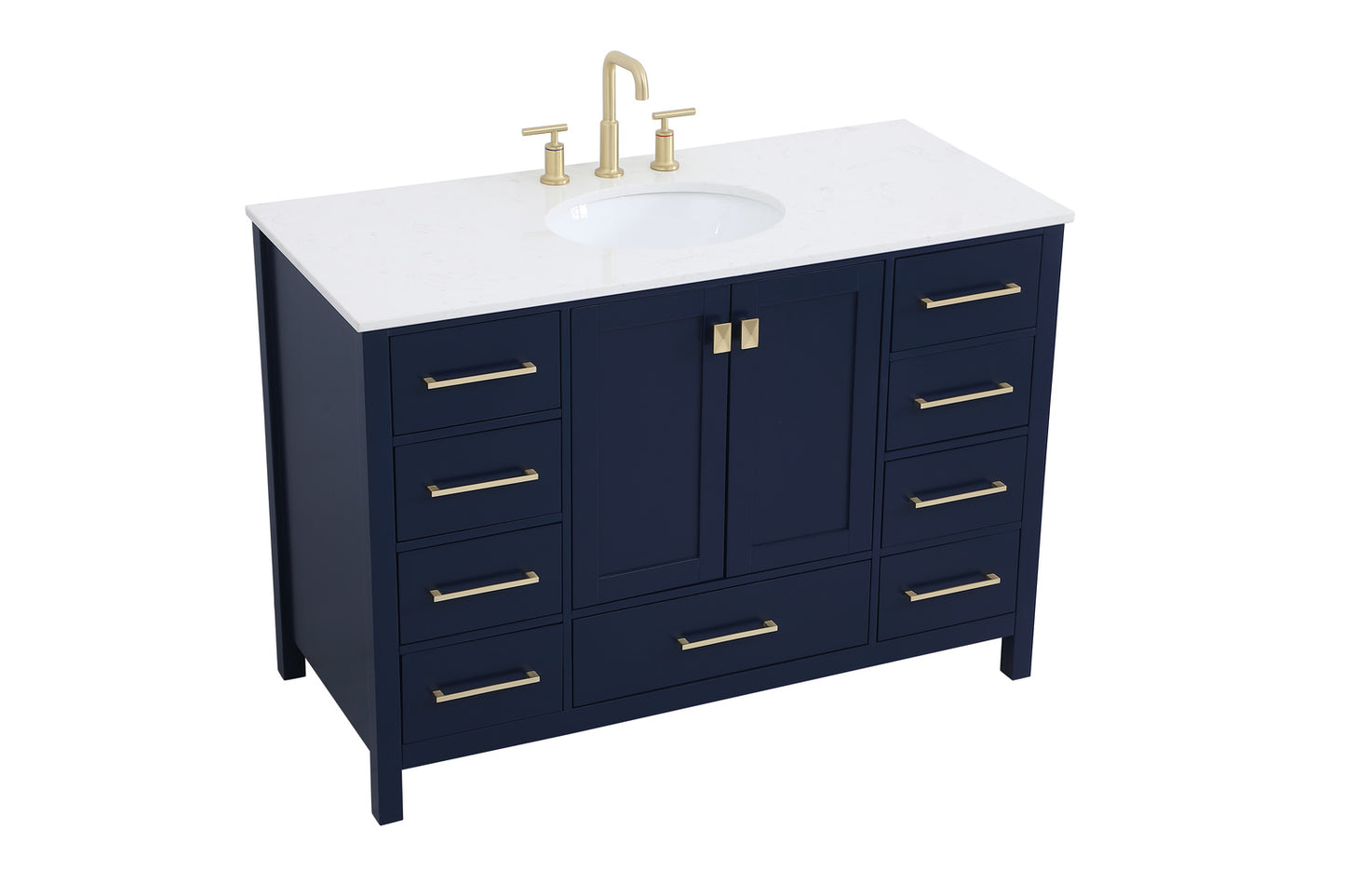 48 inch Single Bathroom Vanity in Blue VF18848BL
