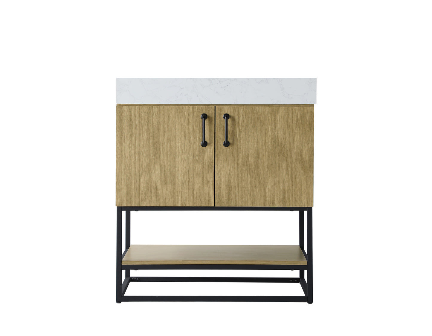 30 inch Single Bathroom Vanity in Honey Brown VF29230MHB
