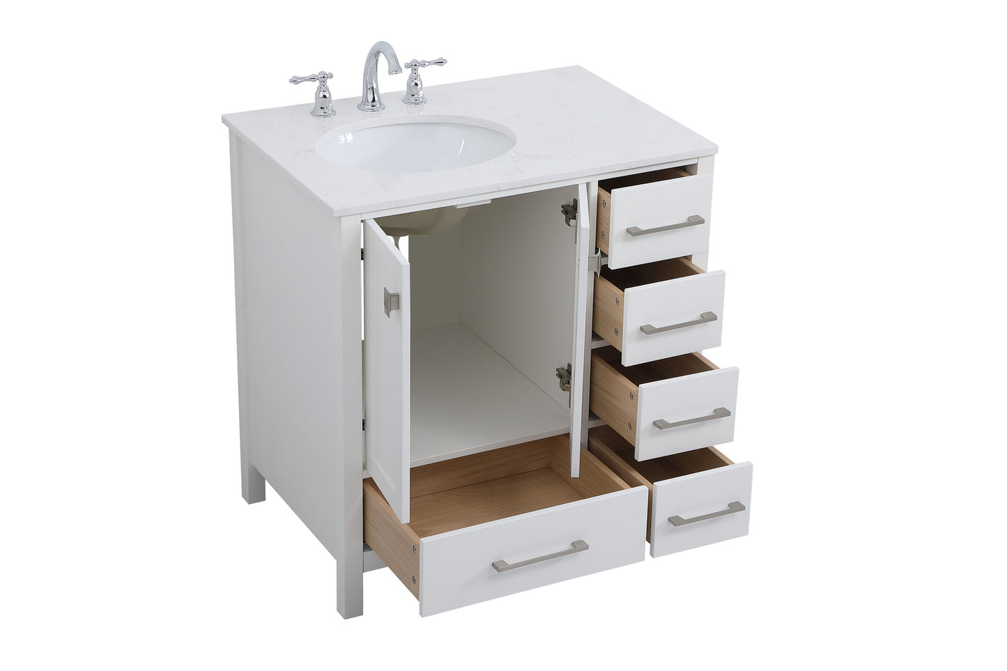 32 inch Single Bathroom Vanity in White VF18832WH