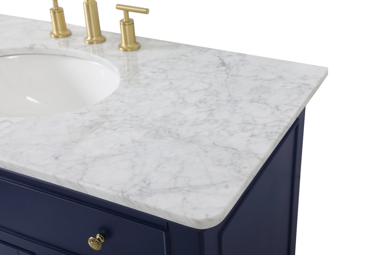 42 inch Single bathroom vanity in blue