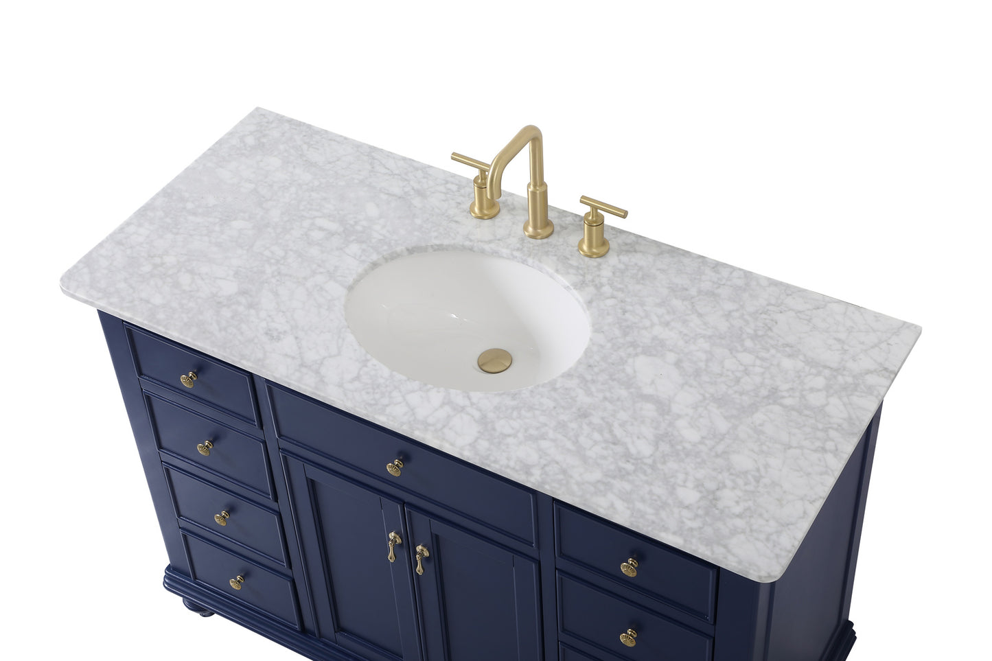48 inch Single bathroom vanity in blue