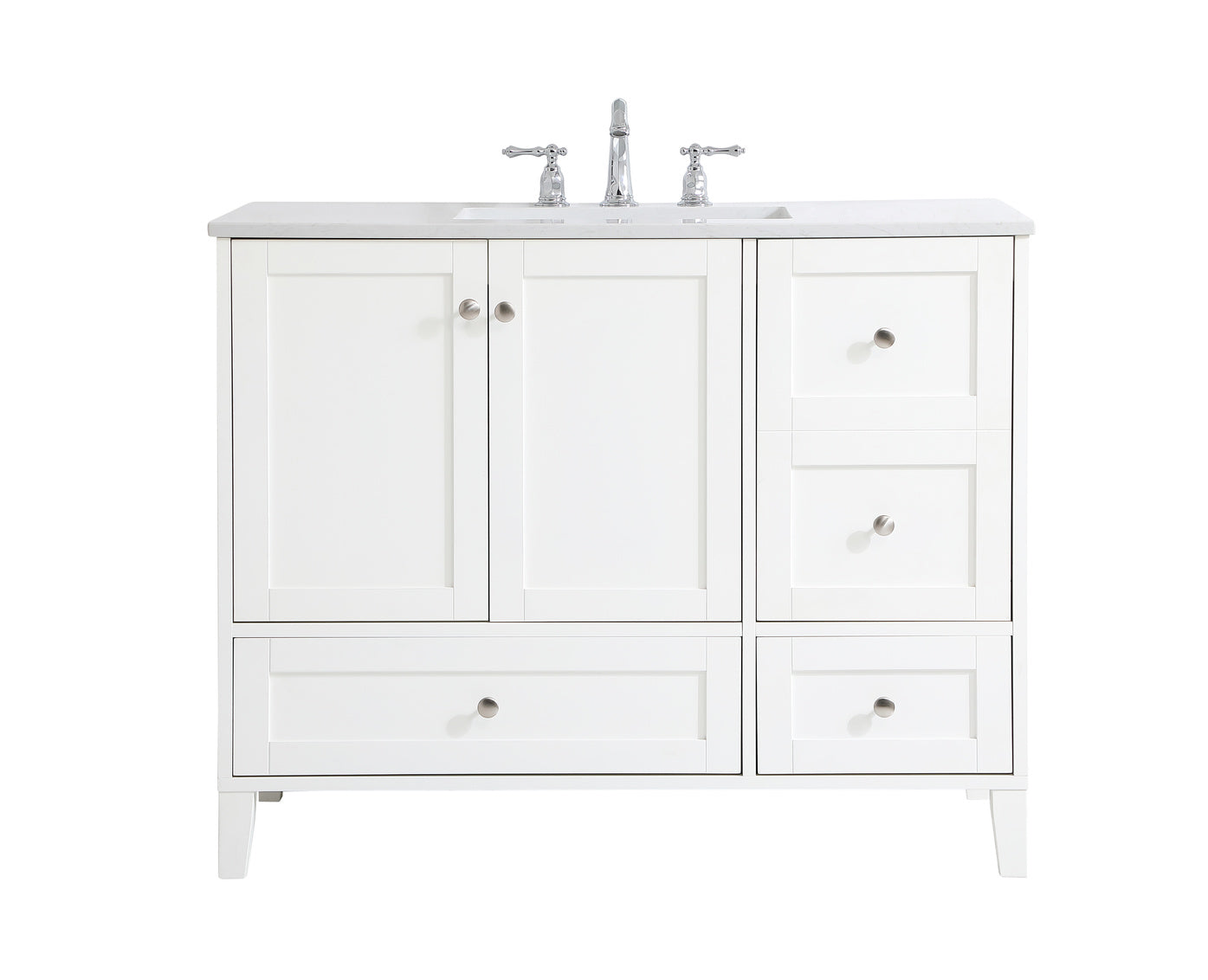 42 inch Single Bathroom Vanity in White VF18042WH