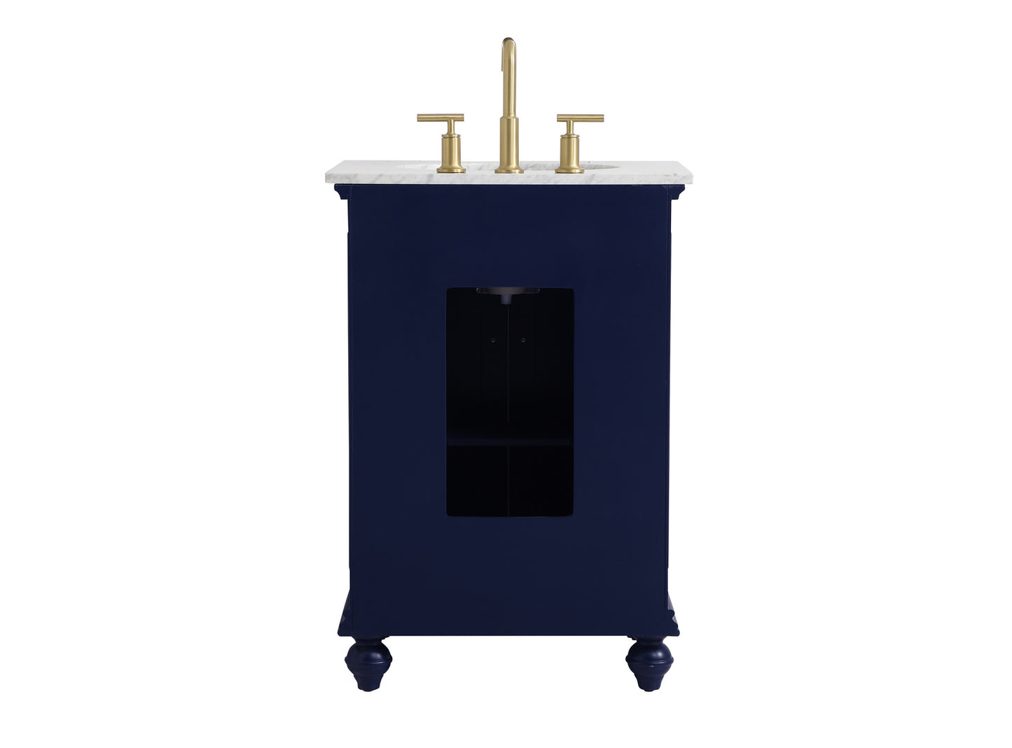 24 inch Single bathroom vanity in blue