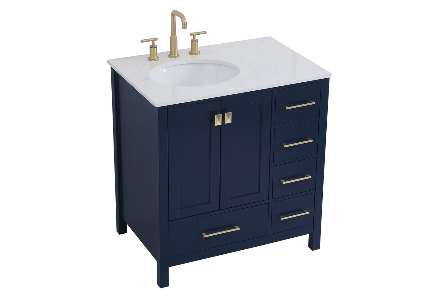 32 inch Single Bathroom Vanity in Blue VF18832BL