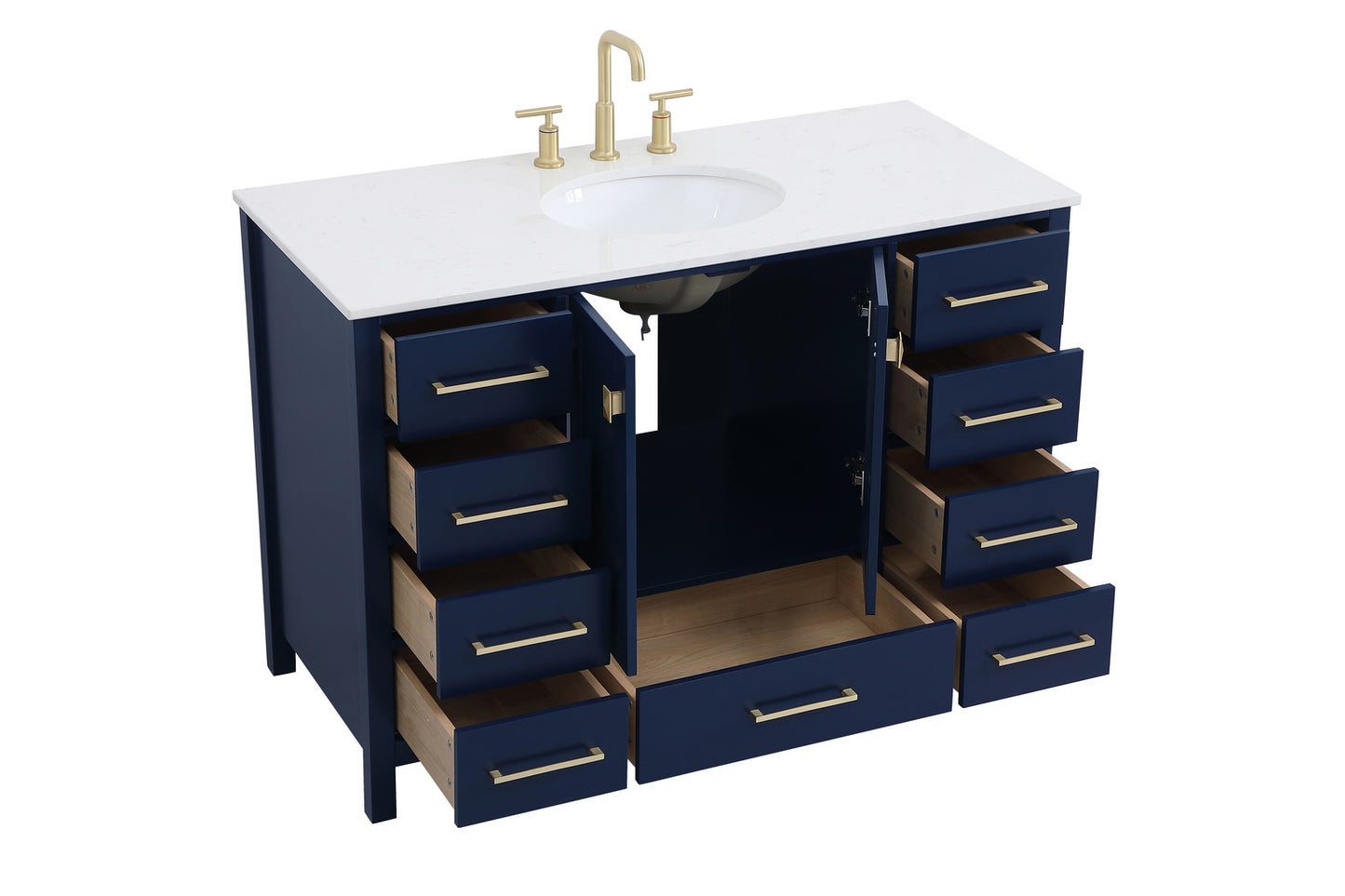 48 inch Single Bathroom Vanity in Blue VF18848BL