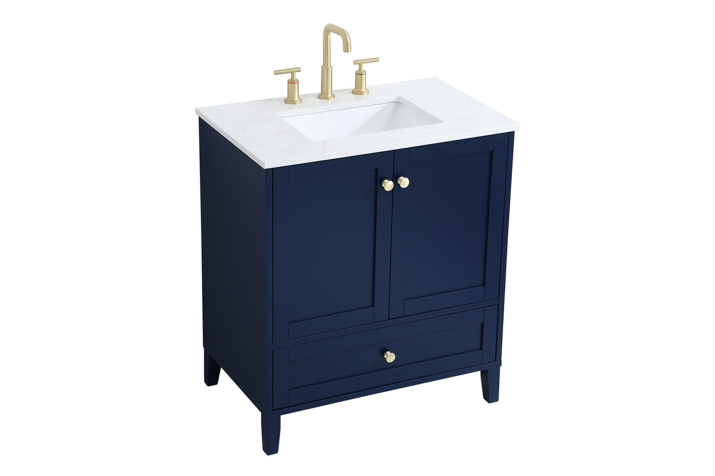 30 inch Single Bathroom Vanity in Blue VF18030BL