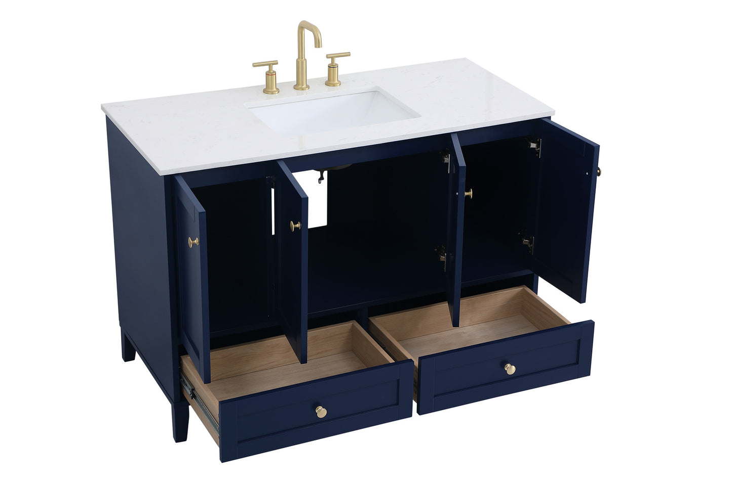 48 inch Single Bathroom Vanity in Blue VF18048BL