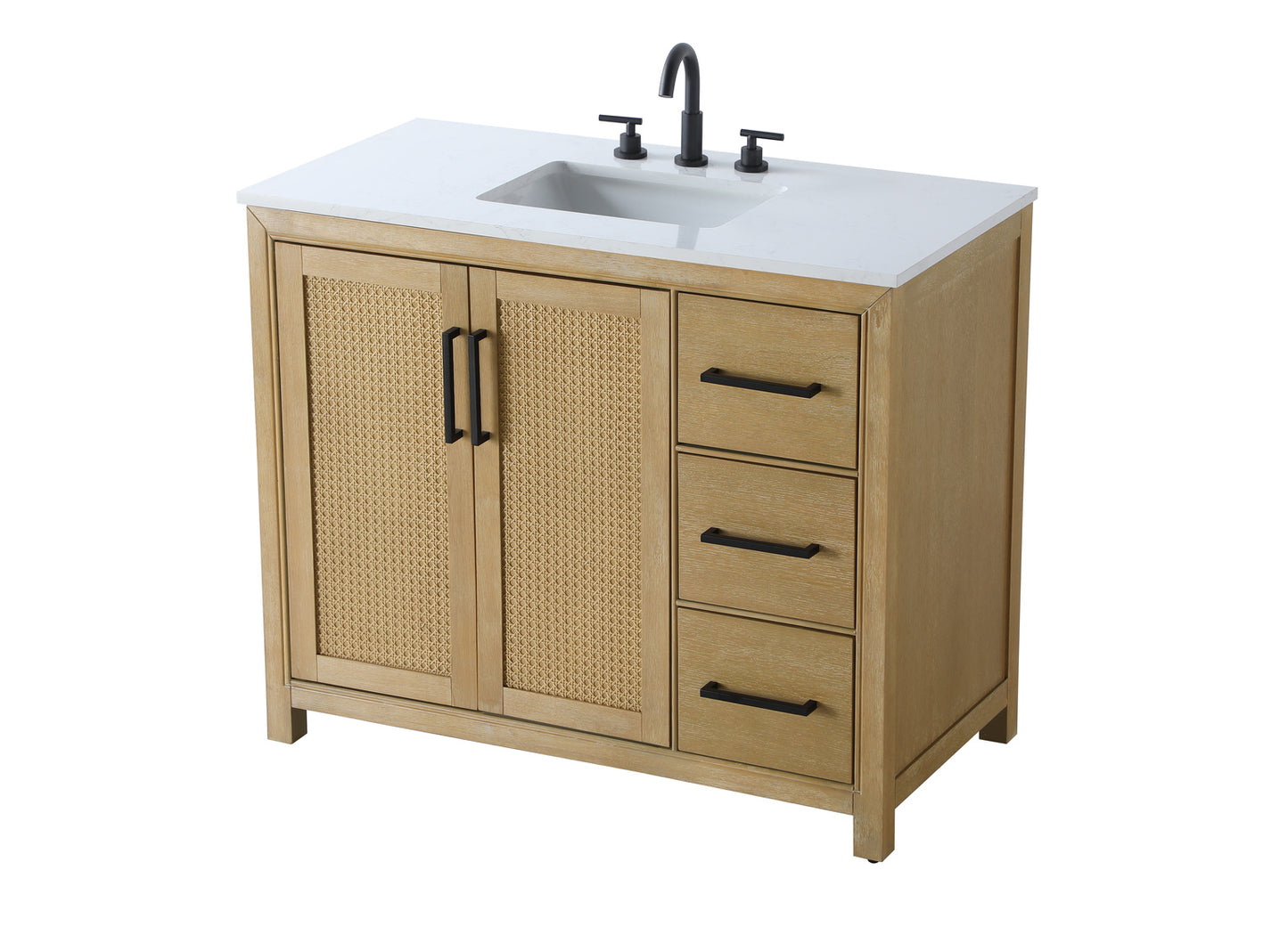 42 Inch Single Bathroom Vanity In Linen Oak VF29542LO