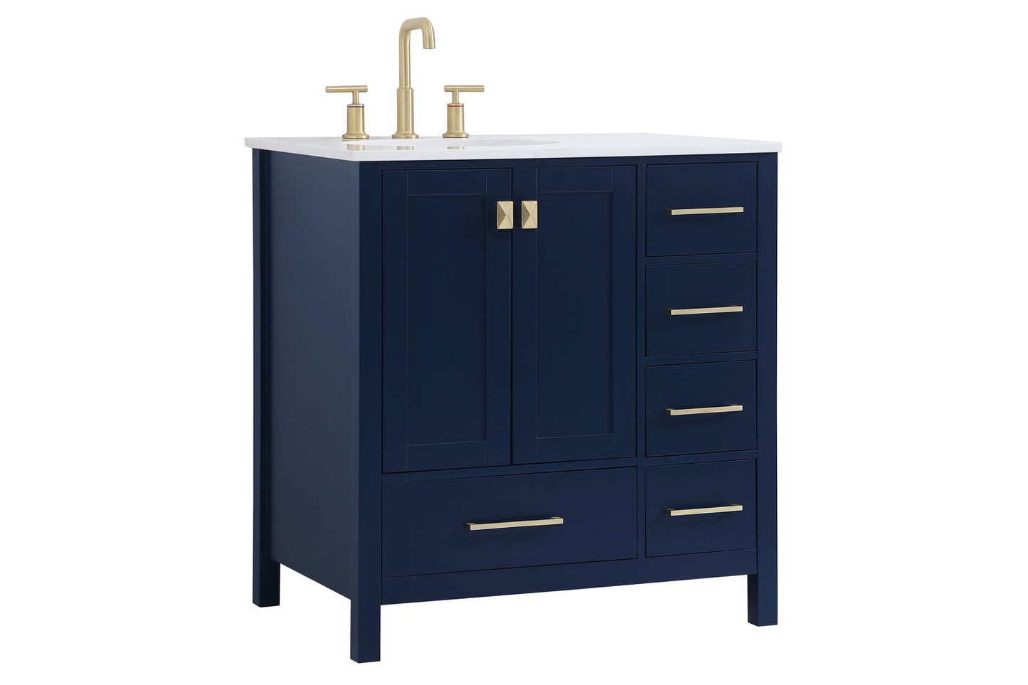 32 inch Single Bathroom Vanity in Blue VF18832BL