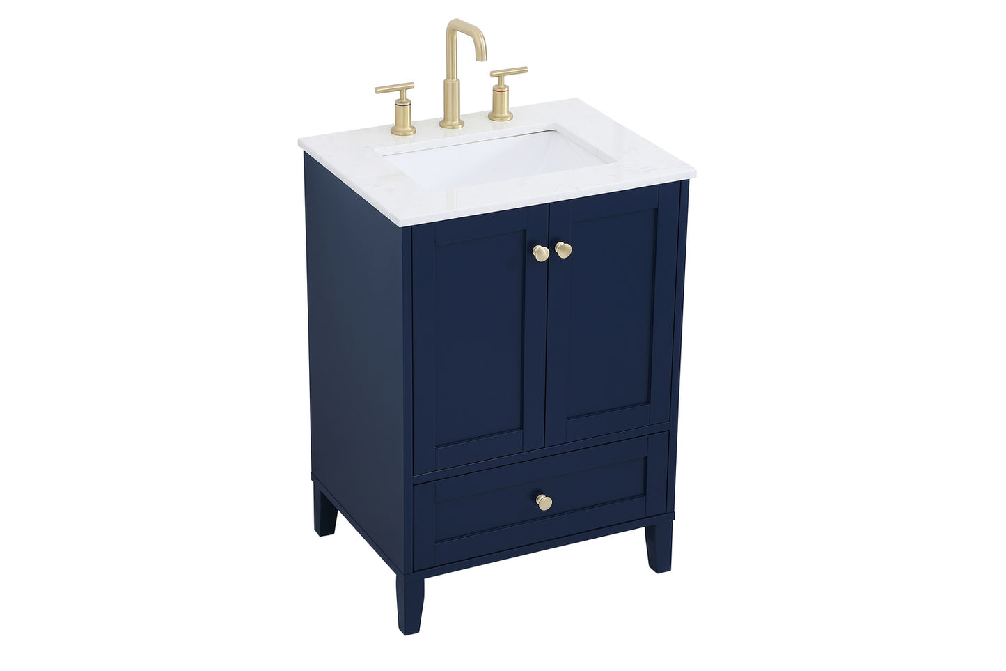 24 inch Single Bathroom Vanity in Blue