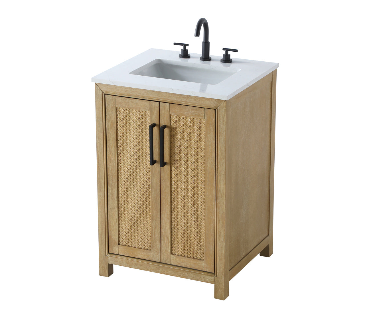 24 Inch Single Bathroom Vanity In Linen Oak VF29524LO
