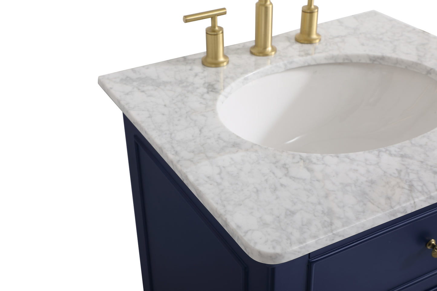 24 inch Single bathroom vanity in blue