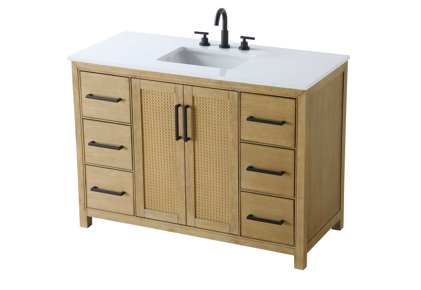 48 Inch Single Bathroom Vanity In Linen Oak VF29548LO