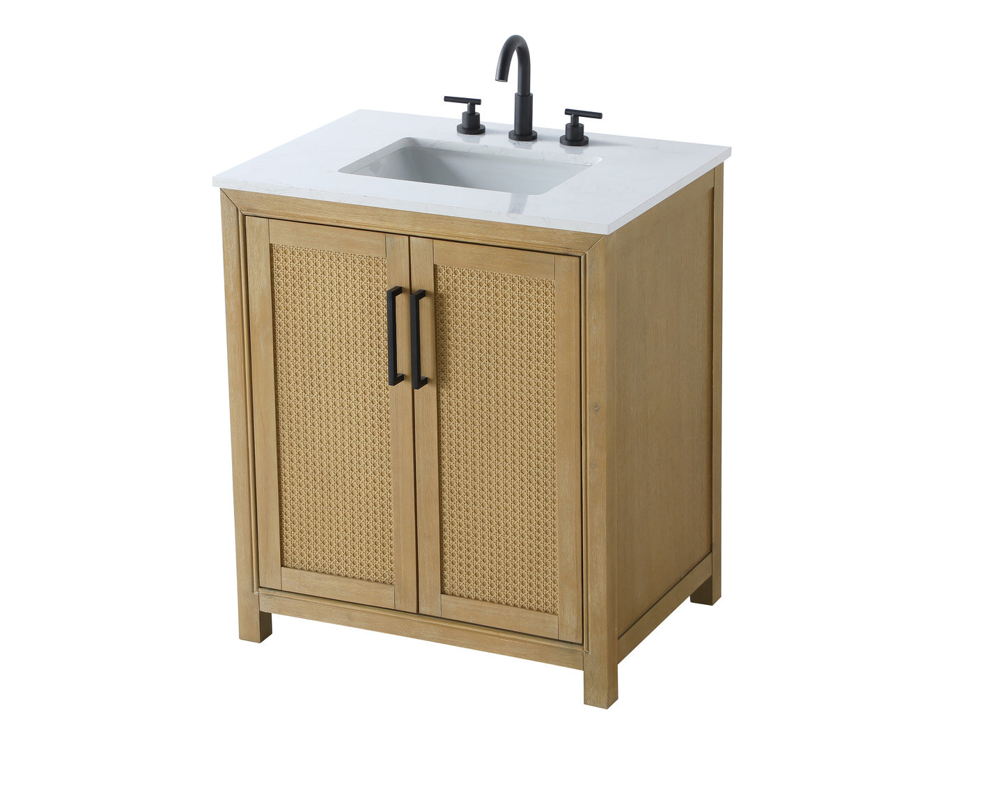 30 Inch Single Bathroom Vanity In Linen Oak VF29530LO