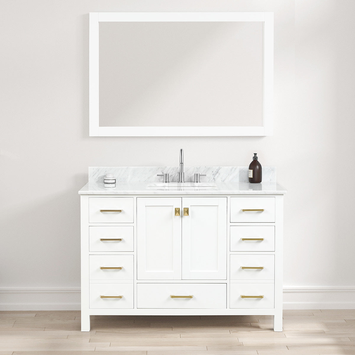 Geneva 48″ Matte White Vanity
