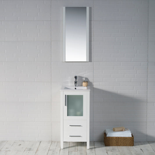 Sydney 16 Inch Glossy White Vanity