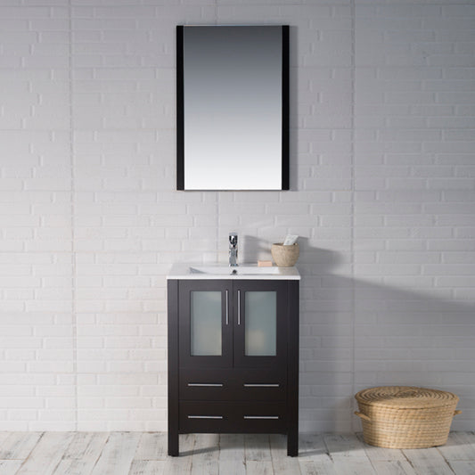 Sydney 24 Glossy Espresso Vanity