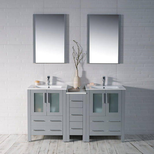 Sydney 72 Metal Gray Vanity