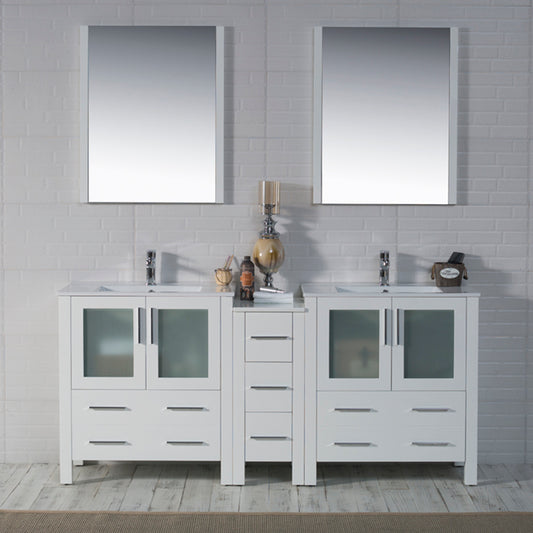 Sydney 72 Glossy White Vanity