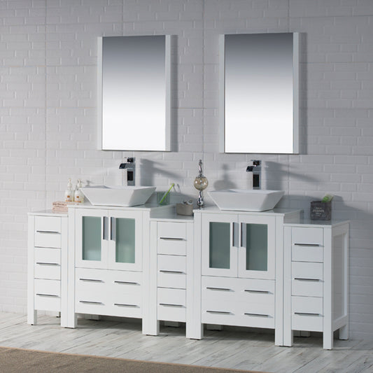 Sydney 84 S Glossy White Vanity