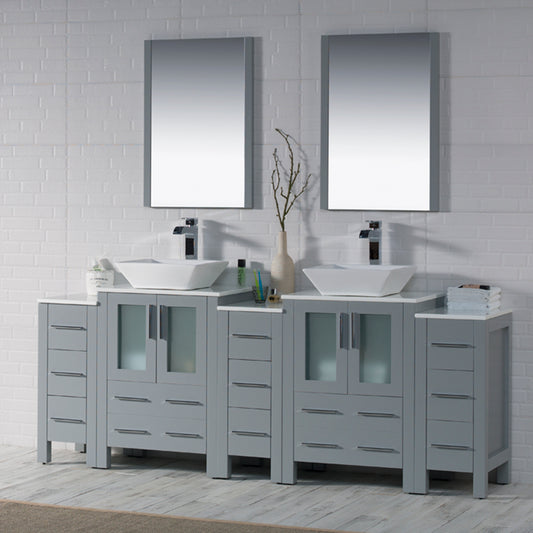 Sydney 84 S Metal Gray Vanity