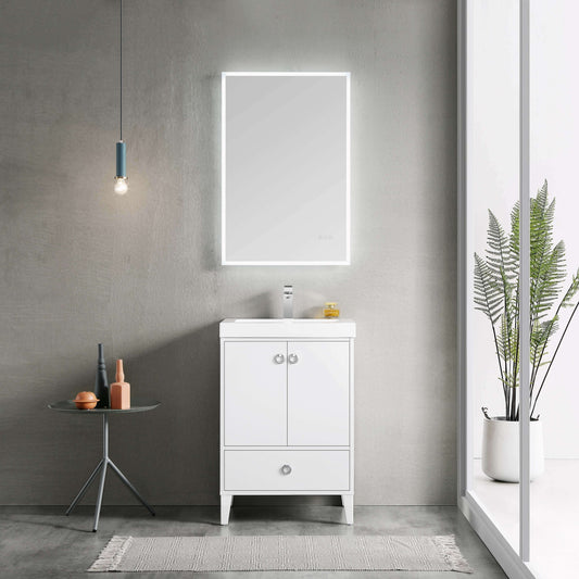 Lyon Matte White  24 Inch Vanity