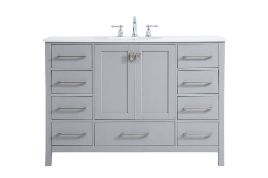 48 inch Single Bathroom Vanity in Gray VF18848GR