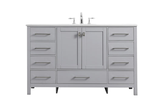 Irene Vanity Cabinet 9Dw2Dr 54x22x34 Grey VF18854GR