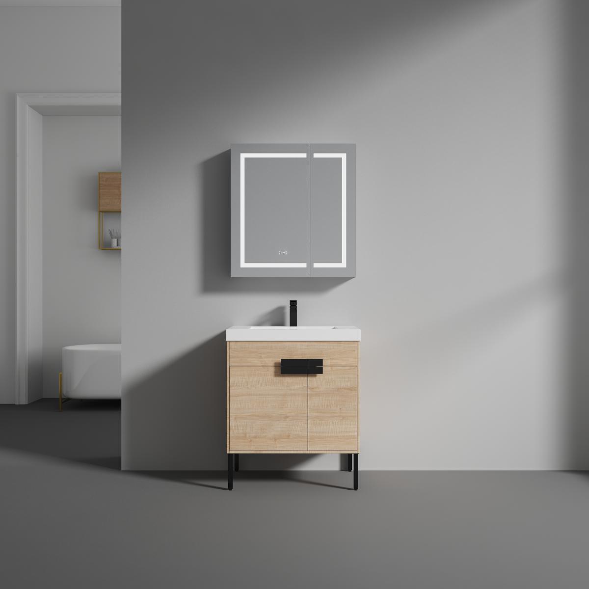 Bari Freestanding Bathroom Vanity with Sink