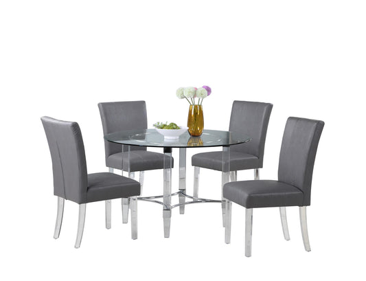 4038-5PC-GRY Dining Set