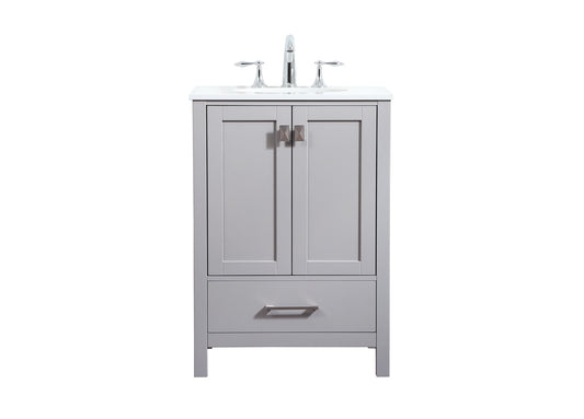 24 inch Single bathroom vanity in grey VF18824GR