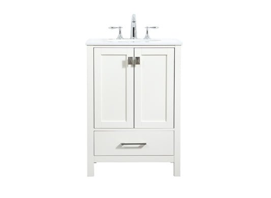 24 inch Single bathroom vanity in white VF18824WH