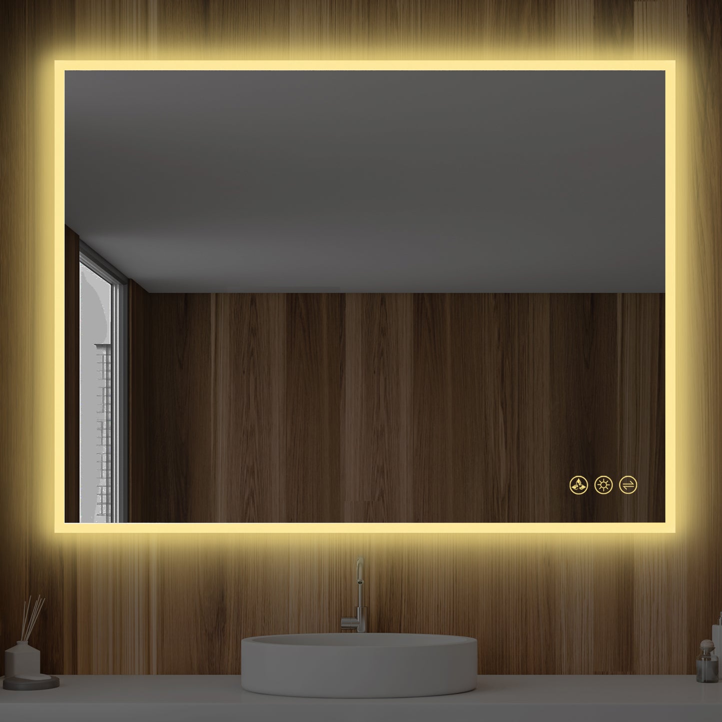 Beta - LED Mirror Frosted Sides