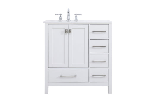 32 inch Single Bathroom Vanity in White VF18832WH