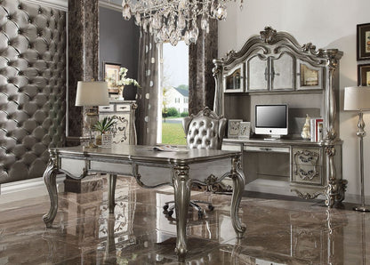 French Executive Desk - Antique Platinum Finish