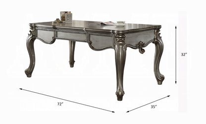 French Executive Desk - Antique Platinum Finish