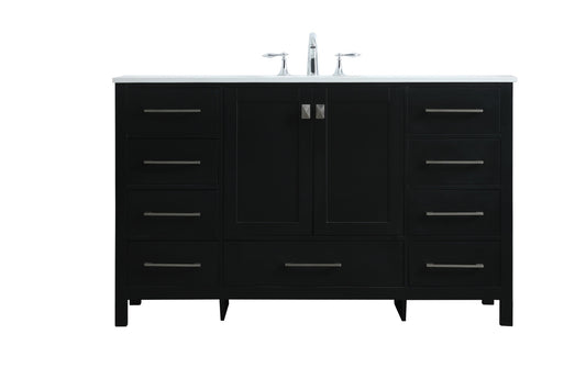 Irene Vanity Cabinet 9Dw2Dr 54x22x34 Black VF18854BK