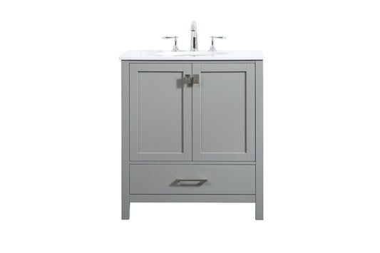 30 inch Single bathroom vanity in grey VF18830GR