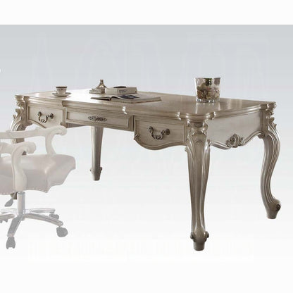 French Executive Desk - Bone White