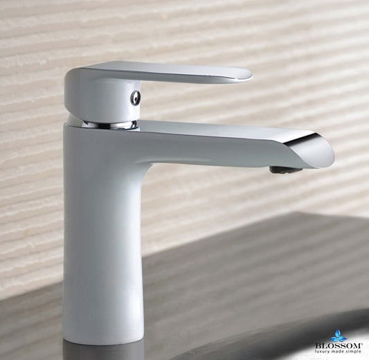Single Handle Lavatory Faucet – Chrome White - F01 111