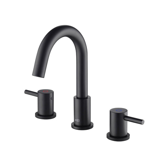 Wide Spread Lavatory Faucet – Matte Black - KBF1016