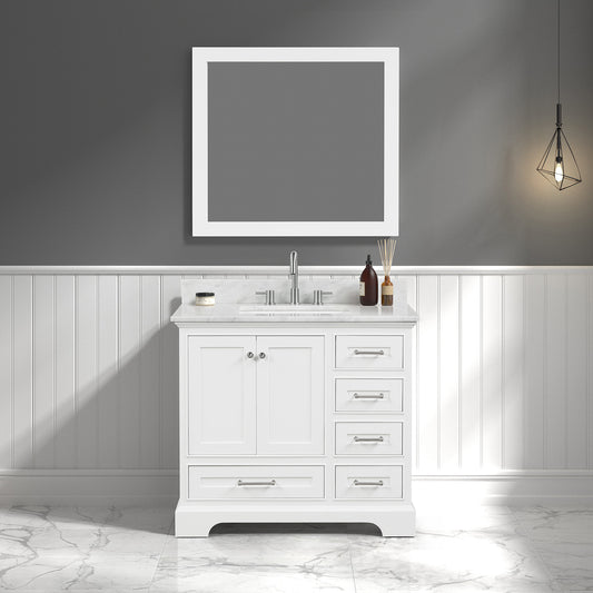 Copenhagen Matte White  36″ Vanity