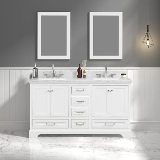 Copenhagen Mate White  60″ Vanity